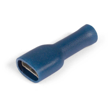 Разъем плоский КВТ РППИ-М 2.5-(4.8), сечение 2.5 мм2, длина 21.8 мм, материал - латунь, цвет - синий