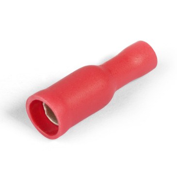 Разъем плоский КВТ РШИ-М 1.5-4, сечение 1.5 мм2, длина 23.5 мм, материал - латунь, цвет - красный
