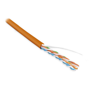 Витая пара Hyperline U/UTP 4x2x0,51 мм, длина - 100 м, категория - 5e, количество пар - 4, сечение - 0,205 мм2, цвет - оранжевый, материал оболочки - LSZH Витая пара Hyperline U/UTP 4x2x0,51 мм, длина - 100 м, категория - 5e, количество пар - 4, сечение - 0,205 мм2, цвет - оранжевый, материал оболочки - LSZH
