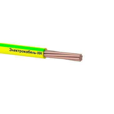 Провод ЭЛЕКТРОКАБЕЛЬ НН ПуВнг(А)-LS 1х16 МК Ж/З количество жил - 1, напряжение - 450 В, сечение - 16 мм2, материал изоляции - поливинилхлорид, цвет - желто-зеленый