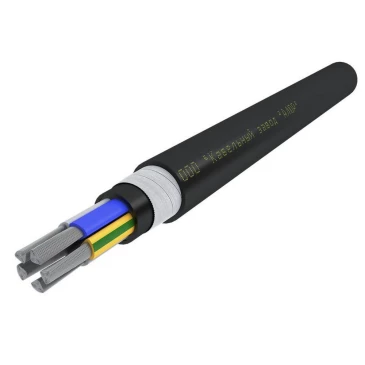 Кабель АЛЮР АВБШв 5х70 МС (N PE) количество жил - 5, напряжение - 1000 В, сечение - 70 мм2, материал изоляции - поливинилхлорид, цвет - черный 00-00000228