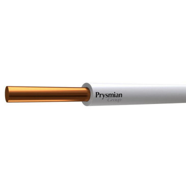 Провод РЭК-PRYSMIAN ПуВнг(А)-LS 1х2.5 Б в бухте (м), количество жил - 1, напряжение - 450 В, сечение - 2,5 мм2, материал изоляции - поливинилхлорид, цвет - белый