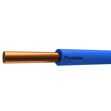 Провод РЭК-PRYSMIAN ПуВнг(А)-LS 1х10 С в бухте (м), количество жил - 1, напряжение - 450 В, сечение - 10 мм2, материал изоляции - поливинилхлорид, цвет - синий