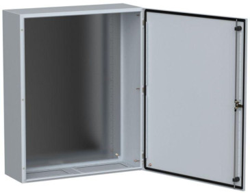 Корпус навесной IEK TITAN 5 ЩМП, толщина двери/крышки - 1.4 мм, толщина плиты - 1.4 мм, глубина - 300 мм, ширина - 800 мм, высота - 1000 мм, IP66, материал - сталь, цвет - серый