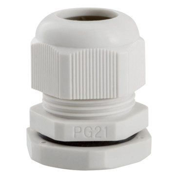 Сальник КЭАЗ PG21 диаметр проводника 15-18 мм, IP54, материал - пластик, цвет - светло-серый