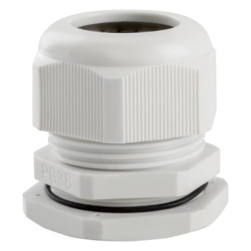 Сальник КЭАЗ PG36 диаметр проводника 24-32 мм, IP54, материал - пластик, цвет - светло-серый