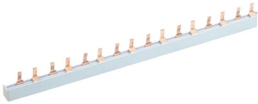 Шина соединительная IEK тип PIN 2п 100А (дл.1м), L1000, 11.2х37.5 мм, ширина - 4.2-11.2 мм, высота - 30.5-37.5 мм, длина - 1000 мм