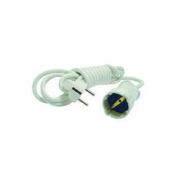 Удлинитель-шнур Makel 10005, розетки - 1 шт, длина кабеля - 3 м, ток номинальный - 16 А, IP20, с заземлением