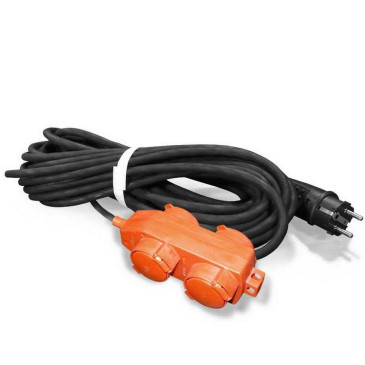 Удлинитель-шнур UNIVersal У16-040 КГ, розетки - 4 шт, длина кабеля - 30 м, ток номинальный - 16 А, IP44, с заземлением, защитной крышкой