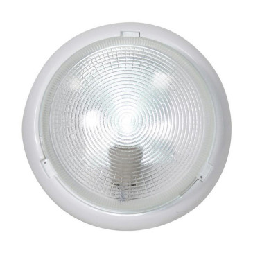 Светильник под лампу Элетех Раунд 240x240x90 мм, накладной, цоколь - E27, материал корпуса - пластик, цвет - белый