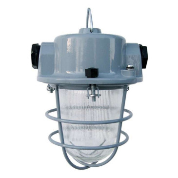 Светильник под лампу Элетех Шахтер 330x290x130 мм, подвесной, цоколь - E27, материал корпуса - алюминий, цвет - серый