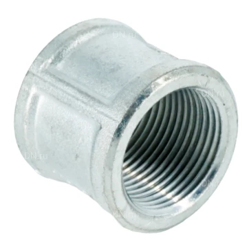 Муфта равнопроходная ELSEN TIN 1″ Ду25 Ру16 корпус – латунь CW617N, покрытие - оловянное, присоединение – внутренняя резьба