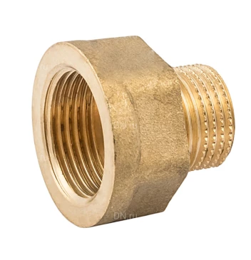 Переходник ELSEN Metalit Ду15×20 Ру16 корпус – латунь CW617N, присоединение – наружная/внутренняя резьба  