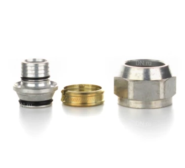 Соединитель резьбозажимной ELSEN 3/4″ Ду20 Ру10 корпус – латунь CW617N, с накидной гайкой, присоединение – евроконус, для металлопластиковых и PEх труб 16.2×2.2мм