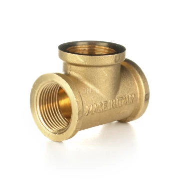 Тройник равнопроходной ELSEN Metalit  1/2″ Ду15 Ру16 90° корпус – латунь CW617N, присоединение – внутренняя резьба