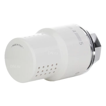 Головка термостатическая ELSEN EVR01.0004 с диапазоном регулирования 7-28 °C, присоединительная резьба M30x1.5, с жидкостным датчиком, цвет - белый