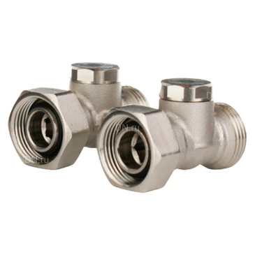 Вентиль H-образный ELSEN EVR05.3411 3/4″ Ду20 Ру10 прямой, материал - никелированная латунь, присоединение - накидная гайка / наружная резьба