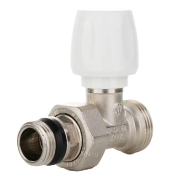 Вентиль ручной ELSEN EVR08.3411 3/4″х1/2″ Ду20х15 Ру10 прямой, материал - никелированная латунь с уплотнением O-RING, присоединение - наружная резьба