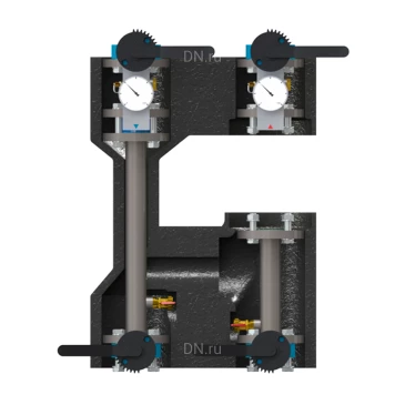 Насосная группа ELSEN POWERBOX 33 EFG40.010 фланцевая, без насоса, без смесителя, прямая, мощность - 211кВт, производительность - 151л/мин, корпус - латунь