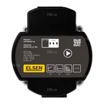 Насос циркуляционный ELSEN OPTIMUM V2 ECP01.25-8-180 производительность - 60л/мин, корпус - чугун, напор - 8м, 220В