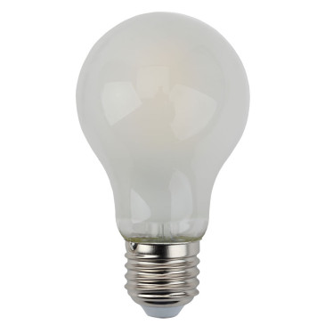 Лампа светодиодная ЭРА F-LED A60-E27 Filament Груша 60 мм мощность - 5 Вт, цоколь - E27, световой поток - 515 лм, цветовая температура - 2700К, тип лампы - светодиодная LED, цвет свечения - теплый белый, форма - грушевидная