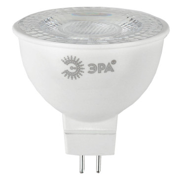 Лампа светодиодная ЭРА LED Lense MR16 GU5.3 Софит линзованный 50 мм, мощность - 8 Вт, цоколь - GU5.3, световой поток - 650 лм, цветовая температура - 6000K, цвет свечения - холодный, форма - спот