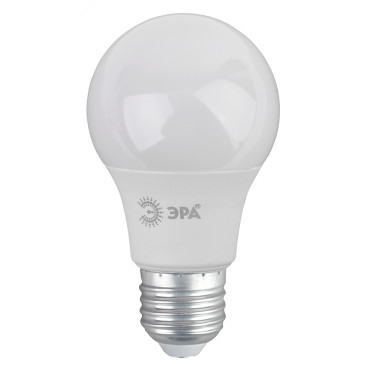 Лампа светодиодная ЭРА RED LINE A 60 мм мощность - 15 Вт, цоколь - E27, световой поток - 1200 лм, цветовая температура - 6500 К, холодный дневной, форма  - грушевидная