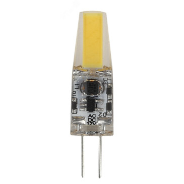 Лампа светодиодная ЭРА STD JC-12V 10 мм мощность - 1.5 Вт, цоколь - G4, световой поток - 120 лм, цветовая температура - 4000 К, нейтральный белый, форма  - капсульная