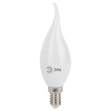 Лампа светодиодная ЭРА STD BXS 37 мм мощность - 7 Вт, цоколь - E14, световой поток - 560 лм, цветовая температура - 4000 К, нейтральный белый, форма  - свеча на ветру