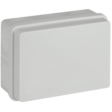 Коробка распаячная ЭРА KOR двухкомпонентная, прямой монтаж, 150х110х70 мм, IP67, стойкая к УФ, корпус - полипропилен, цвет - серый