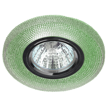 Светильник cо светодиодной подсветкой ЭРА DK LD1 GR 50 Вт, точечный, цоколь GU5.3, декоративный, цветовая температура - 4000 K, IP20, цвет - зеленый