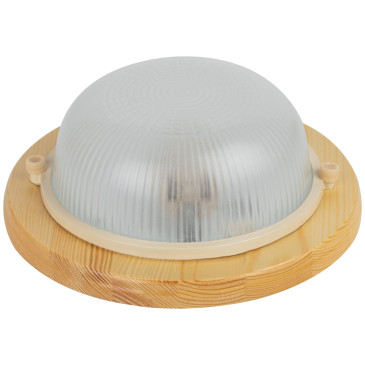 Светильник ЭРА НБО 03-60 Кантри, для ЖКХ, цоколь E27, под лампу до 60 Вт, круглый, цвет - клен