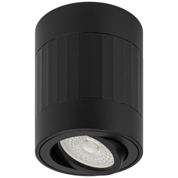 Светильник настенно-потолочный ЭРА OL34, цоколь GU10, под лампу MR16 до 12 Вт, цвет - черный