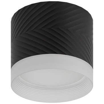 Светильник настенно-потолочный ЭРА OL38, поворотный, цоколь GX53, под лампу до 15 Вт, цвет - черный