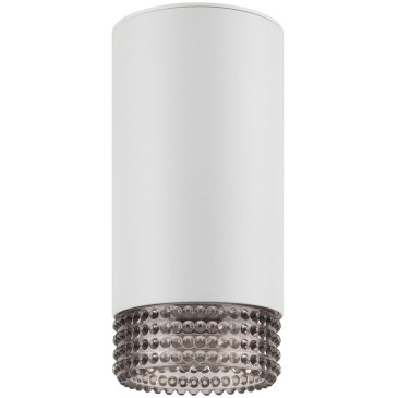 Светильник настенно-потолочный ЭРА OL40, цоколь GU10, под лампу MR16 до 12 Вт, цвет - белый/серый