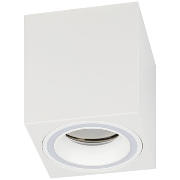 Светильник настенно-потолочный ЭРА OL46, цоколь GU10, под лампу MR16 до 12 Вт, цвет - белый