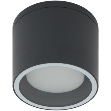 Светильник настенно-потолочный ЭРА WL40 BK, цоколь GX53, под лампу до 15 Вт, цвет - серый