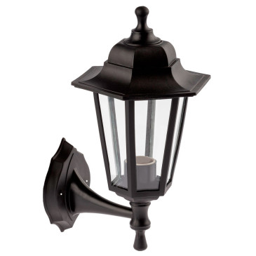 Светильник садово-парковый ЭРА НБУ 06-60 60 Вт, настенный, цоколь E27, под LED лампу, IP44, цвет - черный