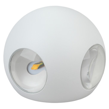 Светильник светодиодный ЭРА WL10 4х1Вт настенный с декоративной подсветкой, цветовая температура 3000 К, световой поток 1000Лм, 4 лампы, IP54, цвет - белый
