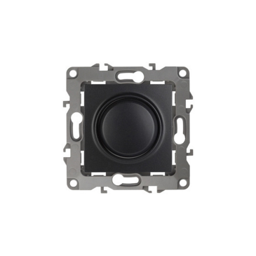 Светорегулятор поворотно-нажимной ЭРА 12-4101-05 400Вт IP20, материал корпуса - поликарбонат, цвет - антрацит
