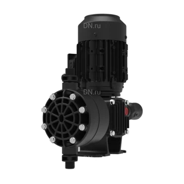 Насос дозировочный мембранный ETATRON ST-D BA 0016 поверхностный, корпус - алюминий, мощность - 0.18кВт, производительность - 16л/час, 380В, головка насоса - PVC, шаровые клапана - керамика