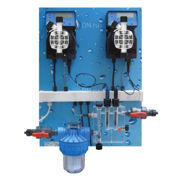 Насосная станция дозировочная ETATRON POOL GUARD 3 PH/CL (SCL) 0-2ppm поверхностная, корпус - пластик, мощность - 74Вт, производительность - 5л/час, 220В, с датчиком SONDA CL