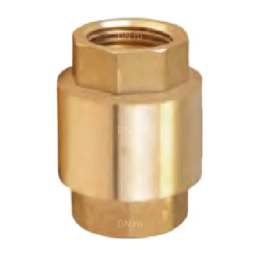 Клапан обратный GALA 5407 1/2″ Ду15 Ру16 резьбовой, корпус - латунь, диск - латунь, уплотнение - NBR