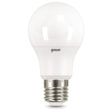 Лампа светодиодная Gauss A60 c датчиком движения 60 мм 10 Вт, 220 В, цоколь - E27, световой поток - 800 Лм, цветовая температура - 4100 К, форма - грушевидная, нейтральный белый свет
