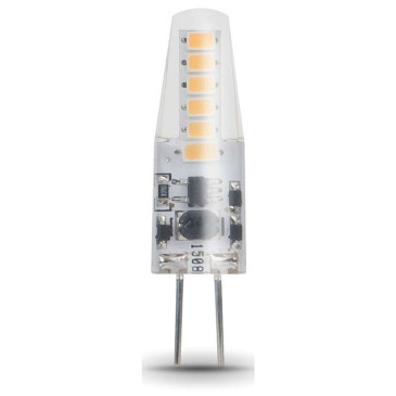 Лампа светодиодная Gauss G4 12V силикон 10 мм 2 Вт, 12 В, цоколь - G4, световой поток - 190 Лм, цветовая температура - 3000 К, форма - капсульная, нейтральный белый свет