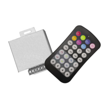 Контроллер Gauss Basic для светодиодной ленты, RGB, 288 Вт, 12 В, с сенсорным пультом, цвет - черный