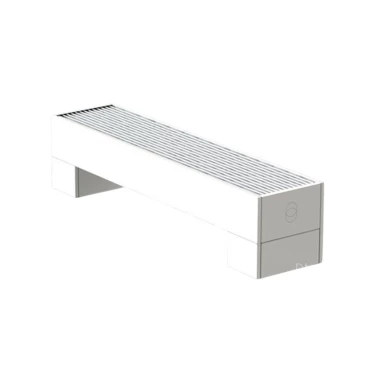 Конвектор напольный GEKON Level 1800x230x130, корпус - сталь, тип решетки - продольная рулонная, цвет решетки - белый, RAL9016