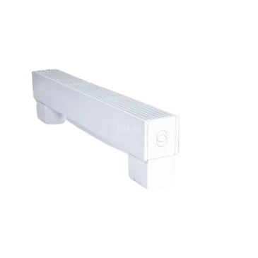 Конвектор напольный GEKON Level U/FMO 1200x130x180, корпус - сталь, тип решетки - продольная рулонная, цвет решетки - белый, RAL9016