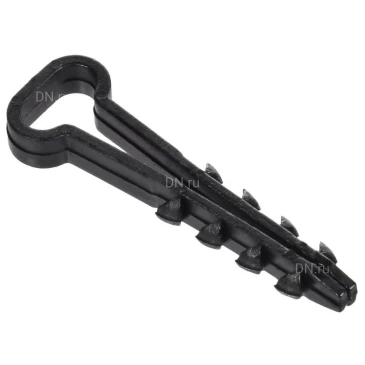 Дюбель-хомут GENERICA 10-5мм для плоского кабеля, материал корпуса - полиамид, цвет - черный, упаковка - 100шт UDH14-10-05-100-K02-G