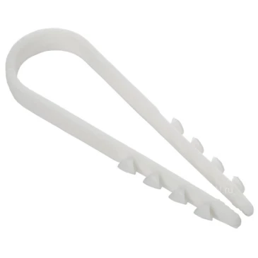 Дюбель-хомут GENERICA 11-18мм для круглого кабеля, материал корпуса - полиамид, цвет - белый, упаковка - 100шт UDH13-11-18-100-K01-G